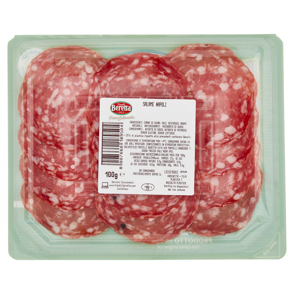 SALAME NAPOLI FRESCA SALUMERIA BERETTA G 100 - 3