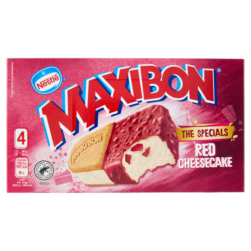 MAXIBON THE SPECIALS RED CHEESECAKE X4 G 228 - 0