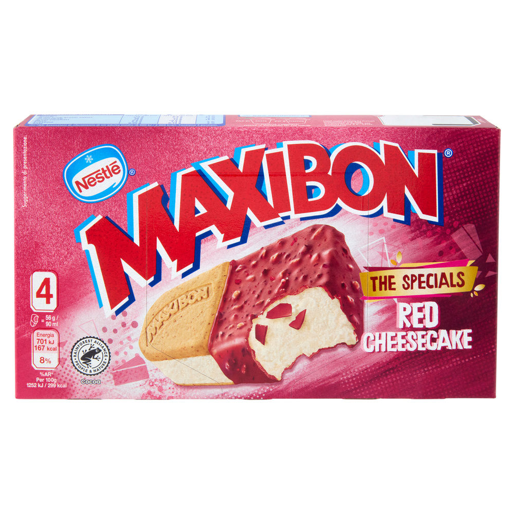 MAXIBON THE SPECIALS RED CHEESECAKE X4 G 228 - 1