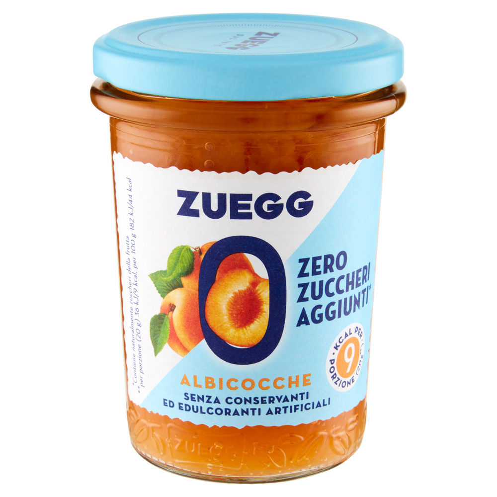 CONFETTURA ALBICOCCA ZERO ZUCCHERI AGGIUNTI ZUEGG VASO VETRO G 220 - 5