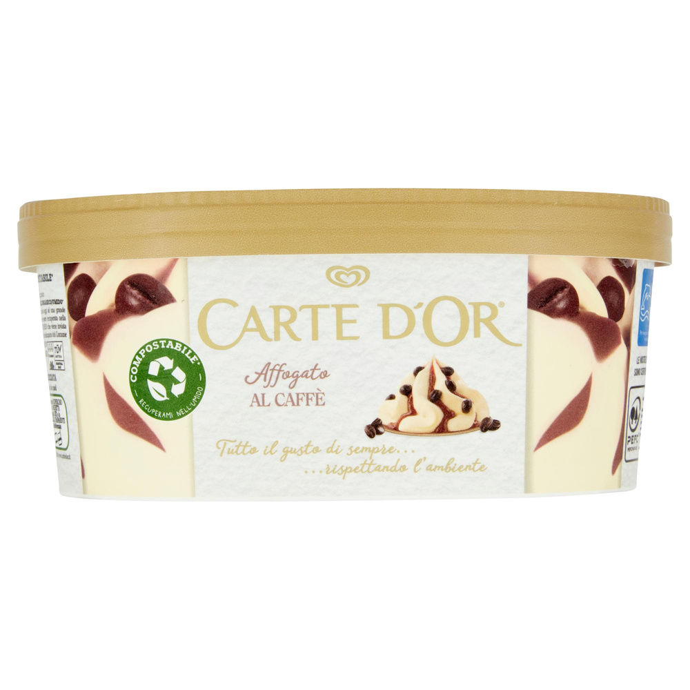 CARTE D'OR AFFOGATO AL CAFFE' ALGIDA VASCHETTA COMPOSTABILE G 500 - 5