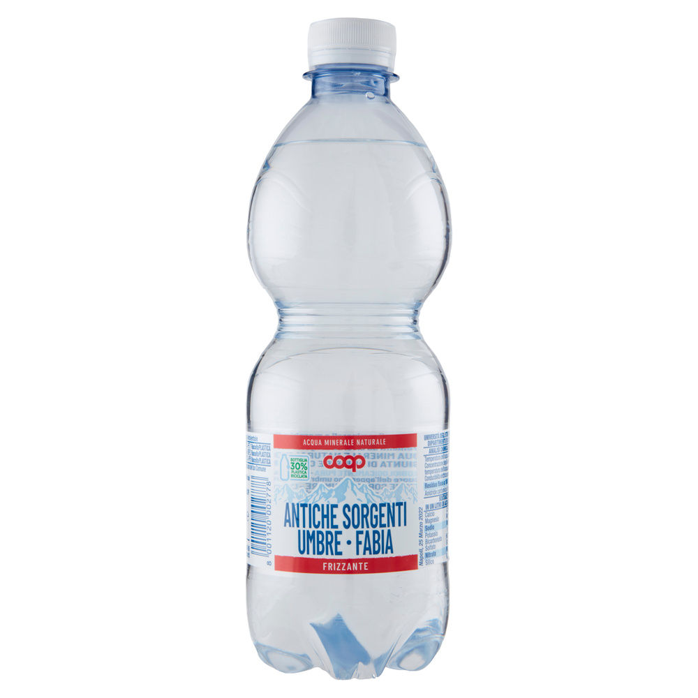 ACQUA MINERALE COOP FRIZZANTE ANTICHE SORGENTI UMBRE FABIA RPET ML.500 - 2