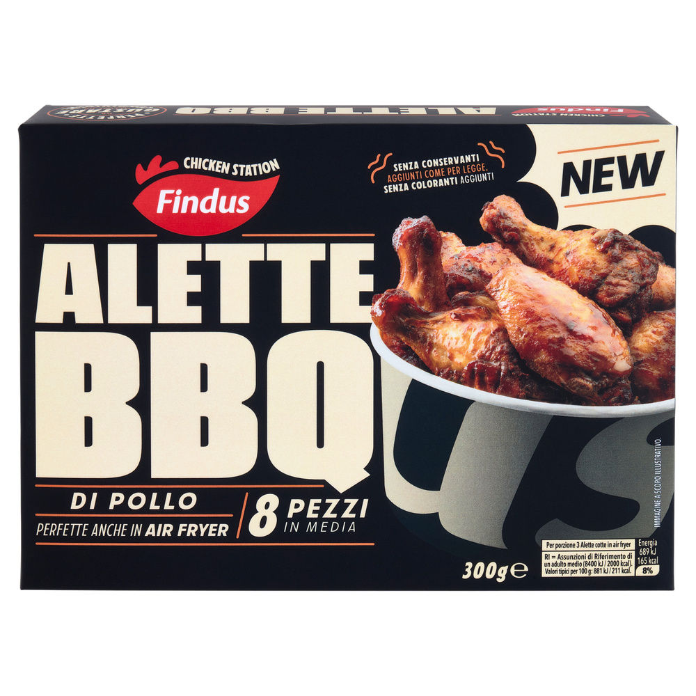 ALETTE DI POLLO BBQ CHICKEN STATION FINDUS G 300 - 1