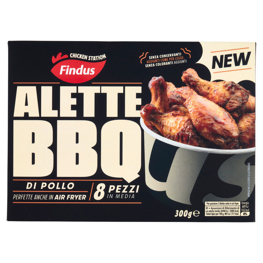 ALETTE DI POLLO BBQ CHICKEN STATION FINDUS G 300 - 2