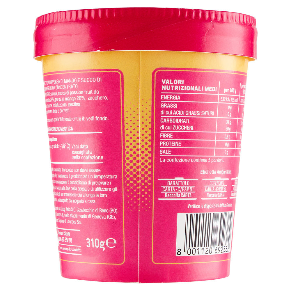 SORBETTO MANGO E PASSION FRUIT FRU SWING COOP G 310 - 3