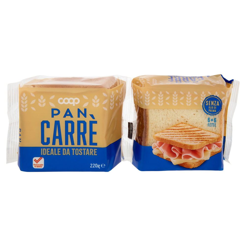 PANCARRÈ 6+6 FETTE COOP SACCHETTO G220 NO PALMA - 1