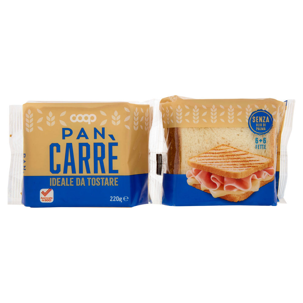PANCARRÈ 6+6 FETTE COOP SACCHETTO G220 NO PALMA - 2