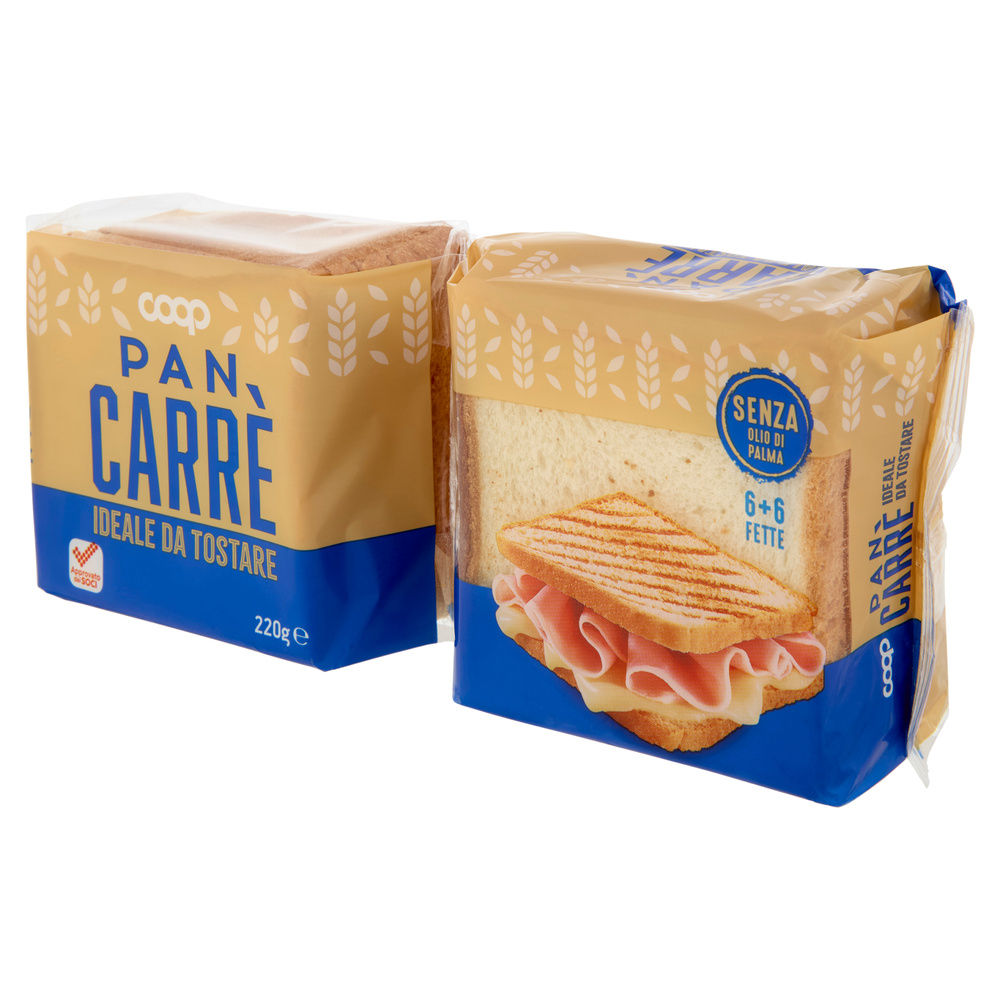PANCARRÈ 6+6 FETTE COOP SACCHETTO G220 NO PALMA - 8