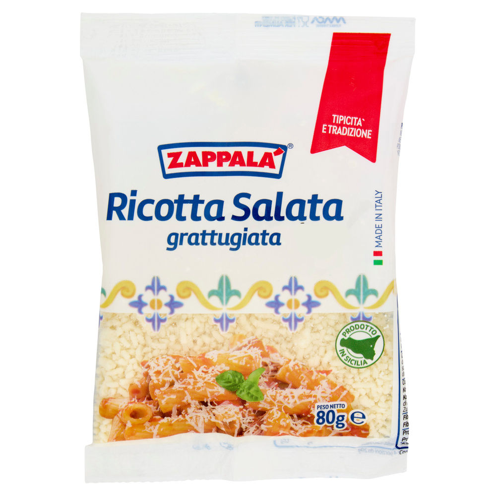 RICOTTA SALATA GRATTUGGIATA ZAPPALA' G 80 - 1