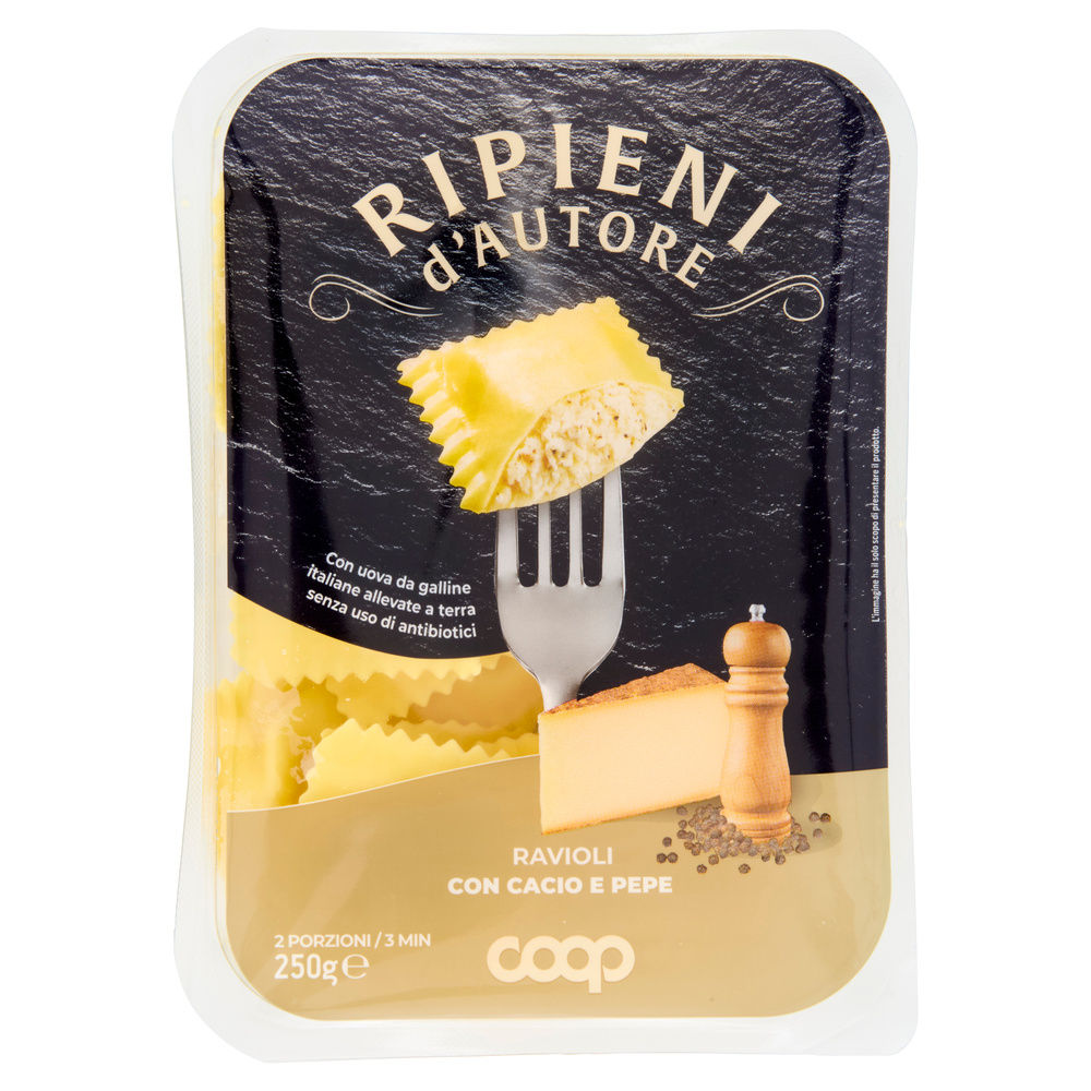 RAVIOLI CACIO E PEPE RIPIENI COOP G 250 - 1
