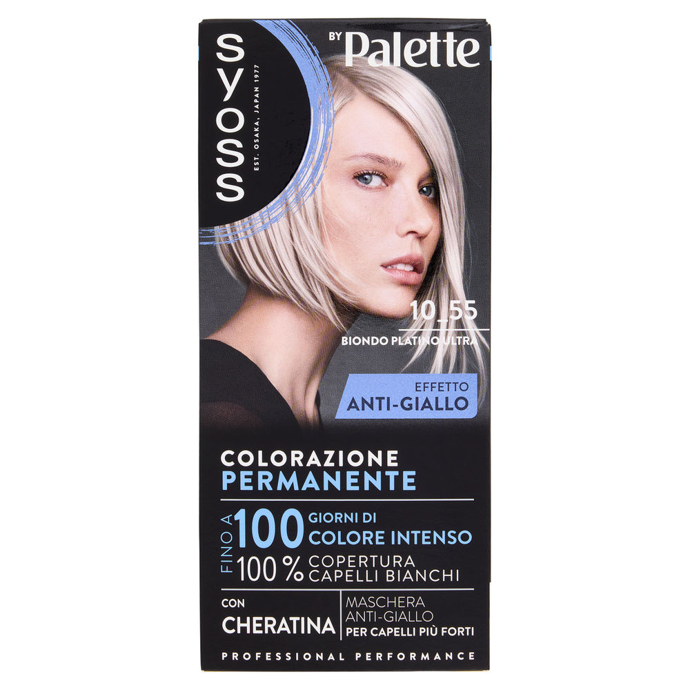 COLORAZIONE PERMANENTE SYOSS BY PALETTE COOL 10_55 BIONDO PLATINO ULTRA PZ1 - 0