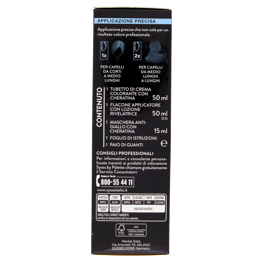 COLORAZIONE PERMANENTE SYOSS BY PALETTE COOL 10_55 BIONDO PLATINO ULTRA PZ1 - 6