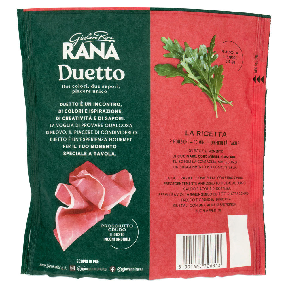 DUETTO PROSCIUTTO CRUDO E RUCOLA RANA G 250 - 1