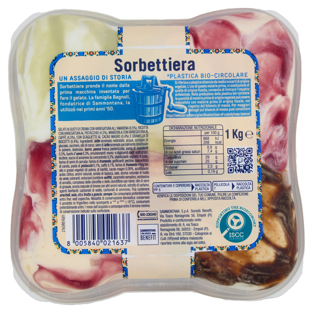 SORBETTIERA DELIZIE DEL SUD SAMMONTANA KG 1 - 4