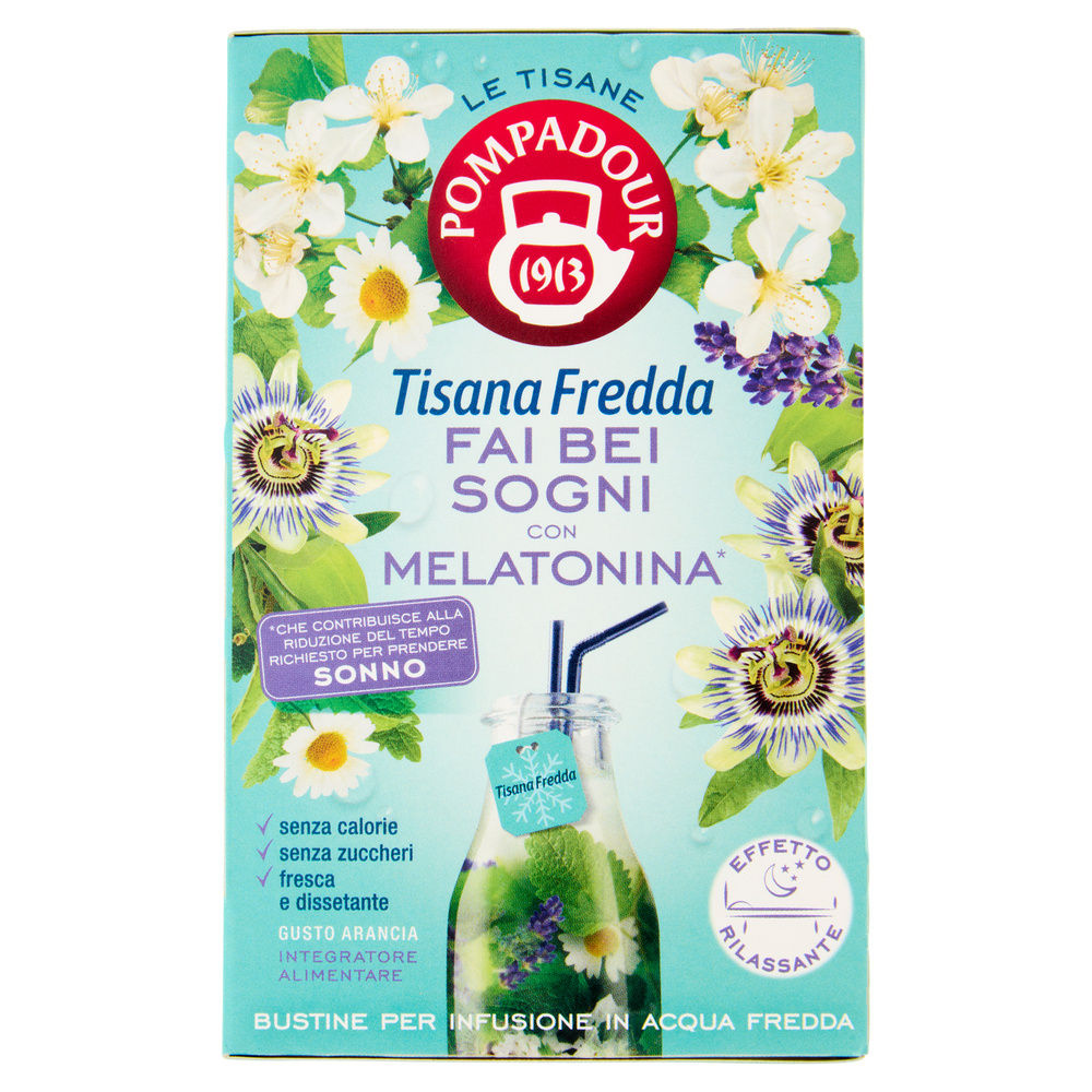 TISANA FREDDA FAI BEI SOGNI CON MELATONINA POMPADOUR 18 FILTRI G 45 - 0