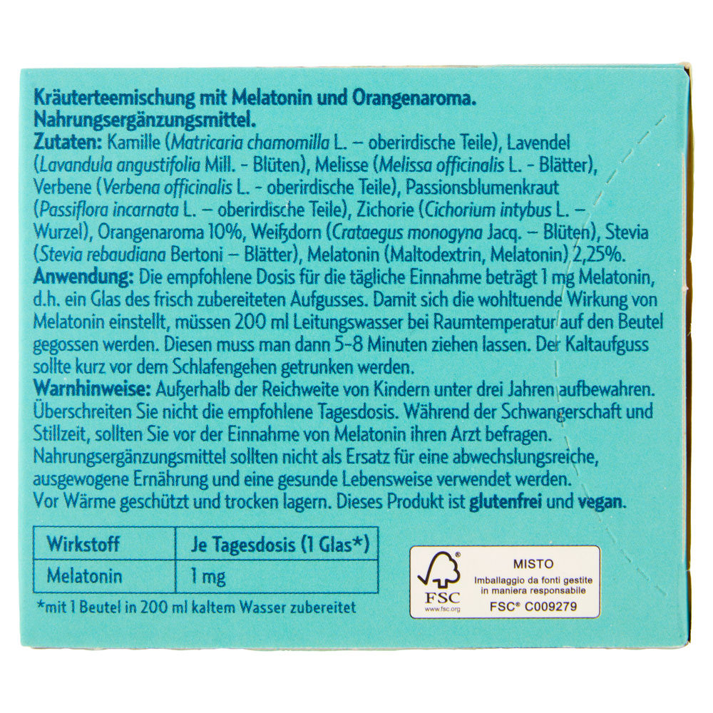 TISANA FREDDA FAI BEI SOGNI CON MELATONINA POMPADOUR 18 FILTRI G 45 - 7