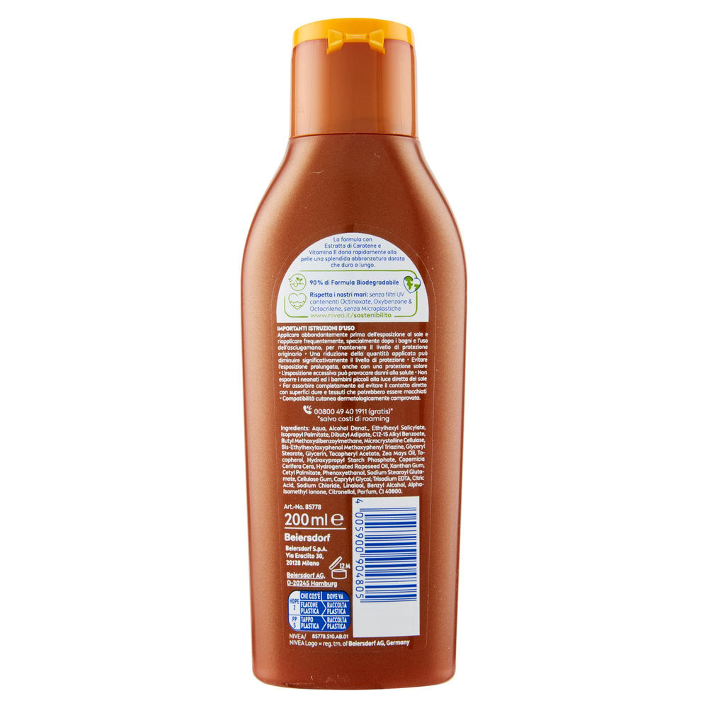 LATTE SOLARE NIVEA SUN CAROTENE FP6 ML 200 - 7