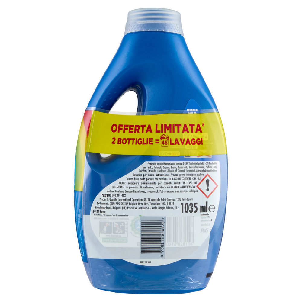 DETERSIVO LAVATRICE LIQUIDO DASH COLORE 2X23LAV L 2,07 - 4