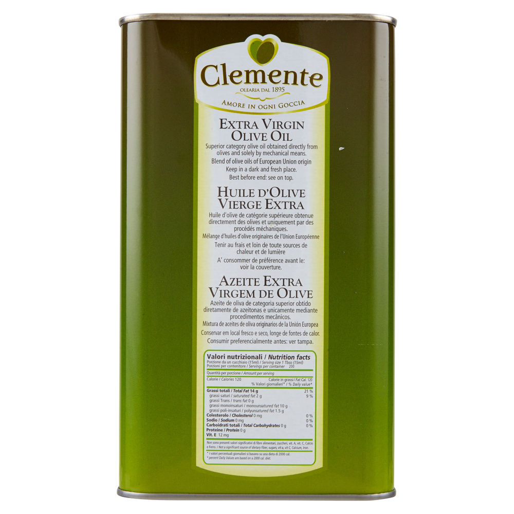 OLIO EVO ULISSE CLEMENTE LATTINA L. 3 - 5