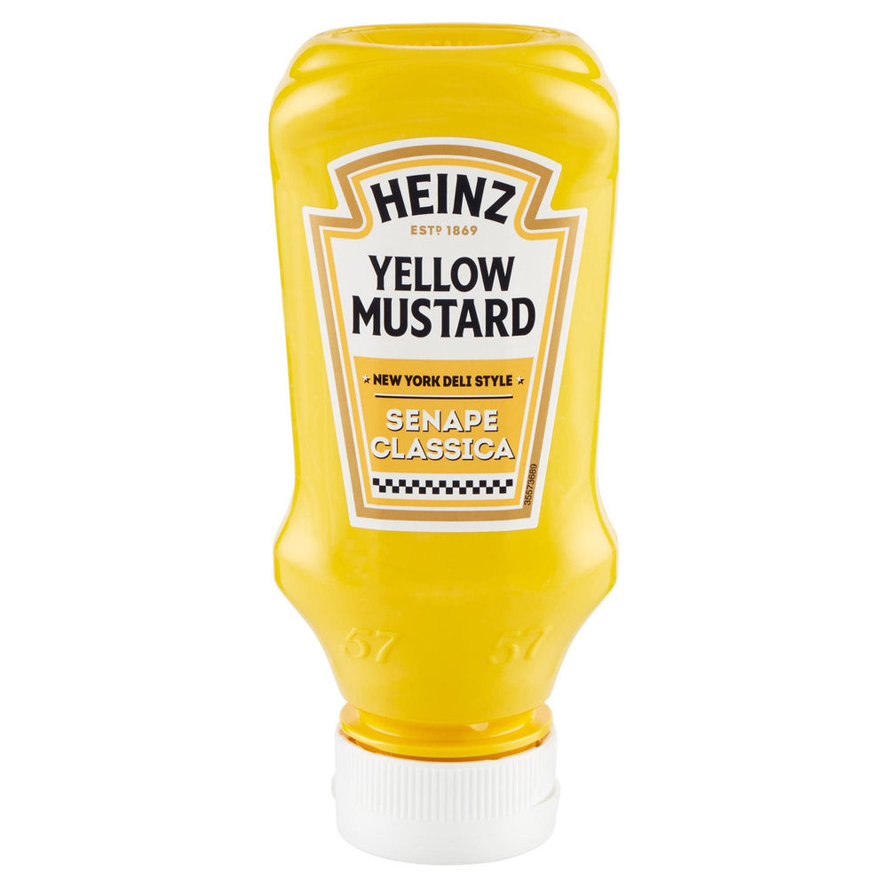SENAPE YELLOW MUSTARD HEINZ BOTTIGLIA PLASTICA G 240 - 1
