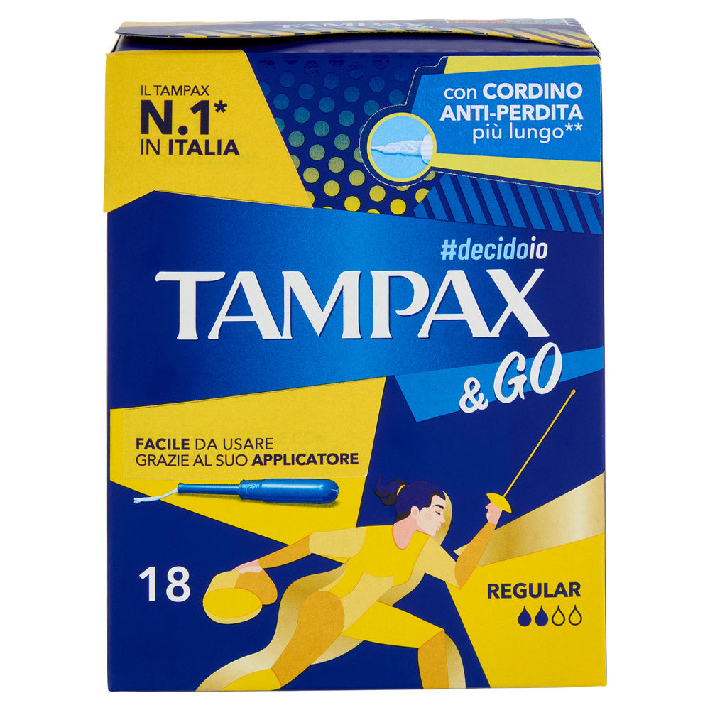 ASSORBENTI INTERNI TAMPAX &GO REGULAR PZ.18 - 1