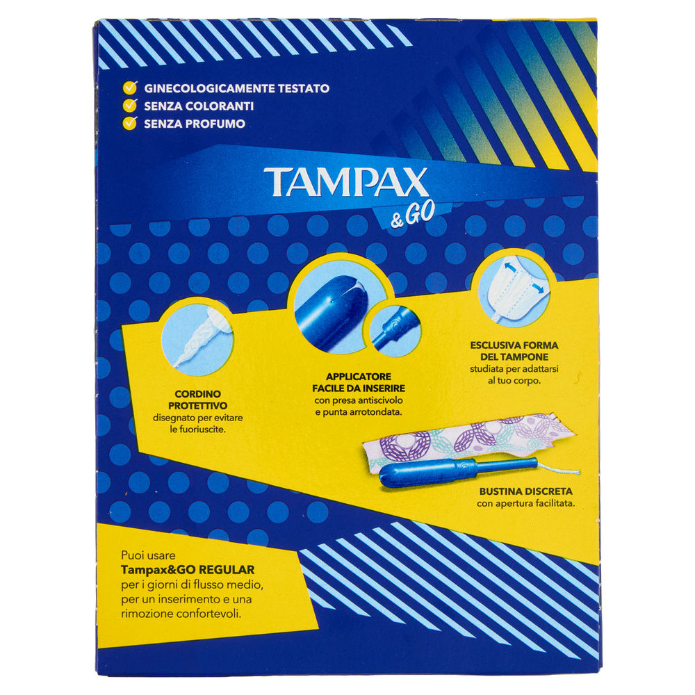 ASSORBENTI INTERNI TAMPAX &GO REGULAR PZ.18 - 4