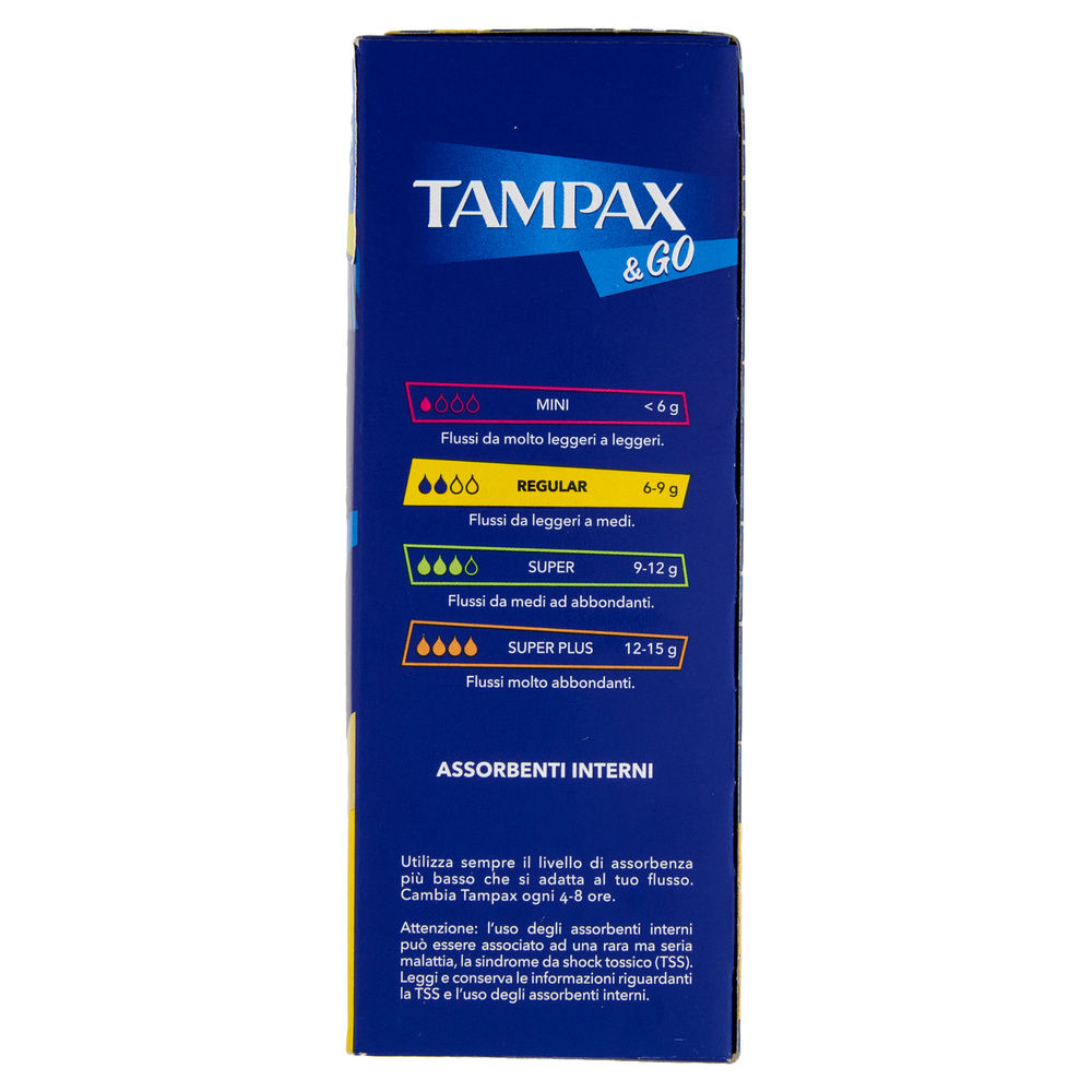 ASSORBENTI INTERNI TAMPAX &GO REGULAR PZ.18 - 5