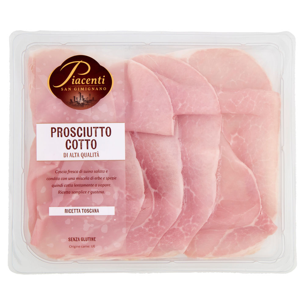 PROSCIUTTO COTTO ALTA QUALITA' LEGATO A MANO PF PIACENTI 100 % RIC G 90 - 0