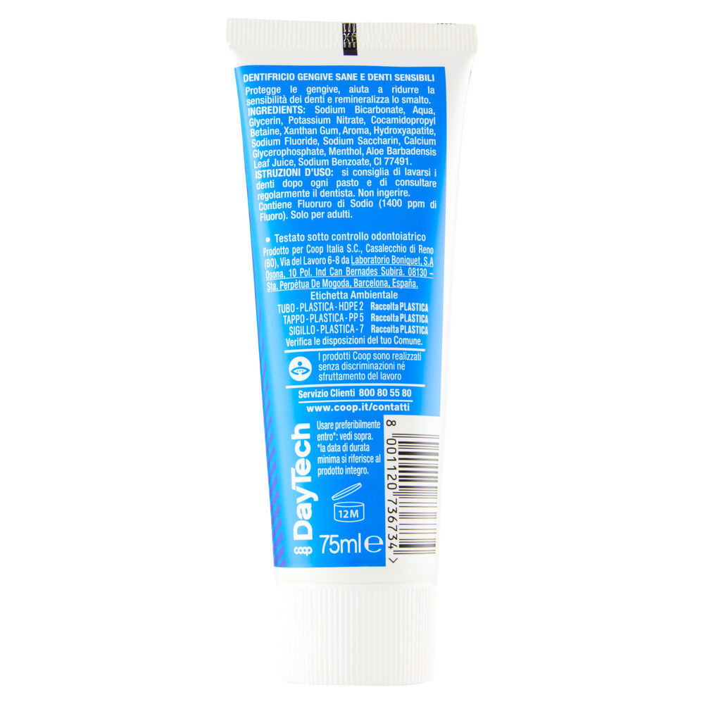 DENTIFRICIO GENGIVE SANE E DENTI SENSIBILI COOP DAYTECH ML75 - 1