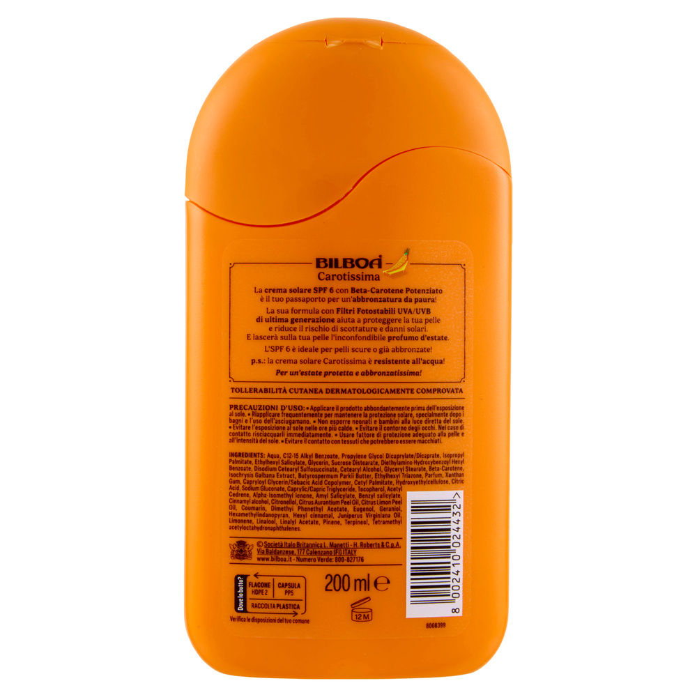 SOLARE BILBOA CAROTISSIMA CREMA SPF 6 ML 200 - 4