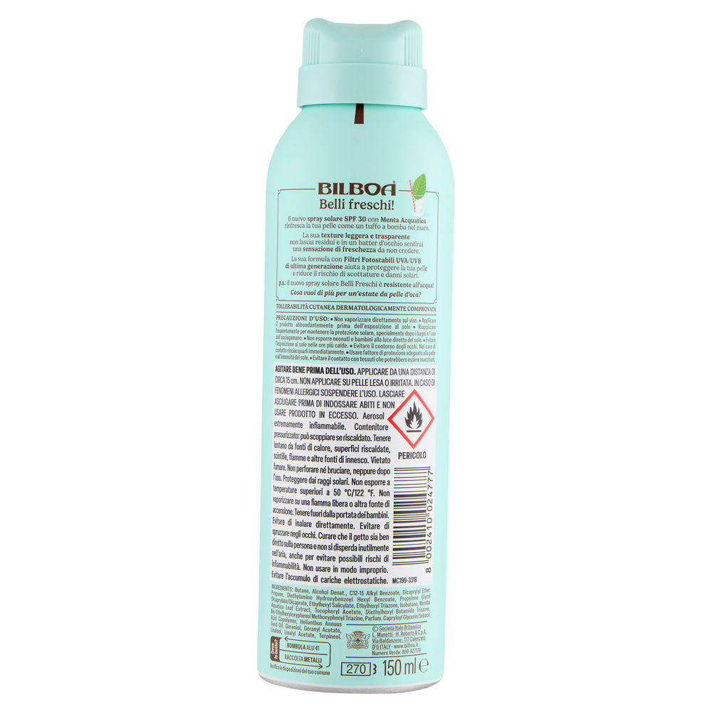 SOLARE BILBOA BELLI FRESCHI SPRAY SPF 30 ML 150 - 4