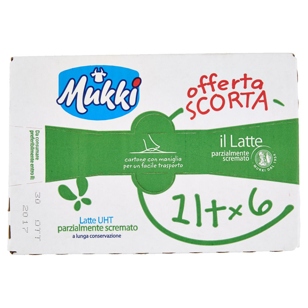 LATTE UHT P.S. SCORTA  MUKKI VALIGETTA  L 1X6 - 6