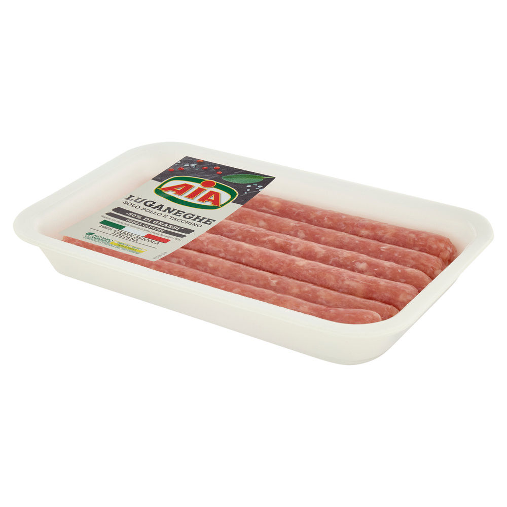SALSICCIA LUGANEGA DI POLLO E TACCHINO ATP 400 G AIA - 8