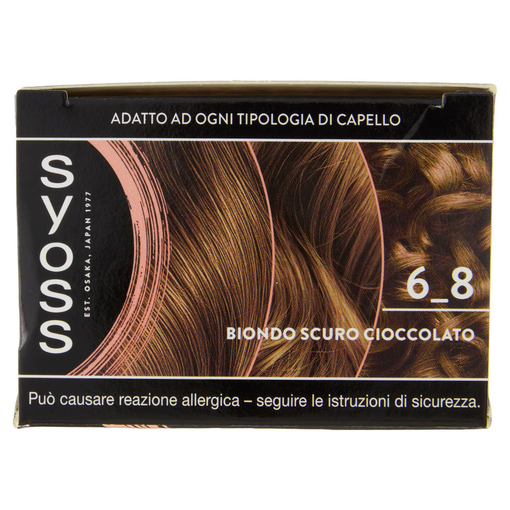 COLORAZIONE PERMANENTE SYOSS BY PALETTE 6_8 BIONDO SCURO CIOCCOLATO PZ.1 - 6