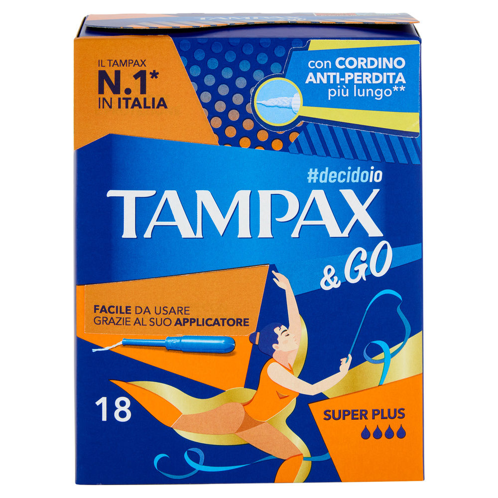 ASSORBENTI INTERNI TAMPAX &GO SUPER PLUS PZ.18 - 1