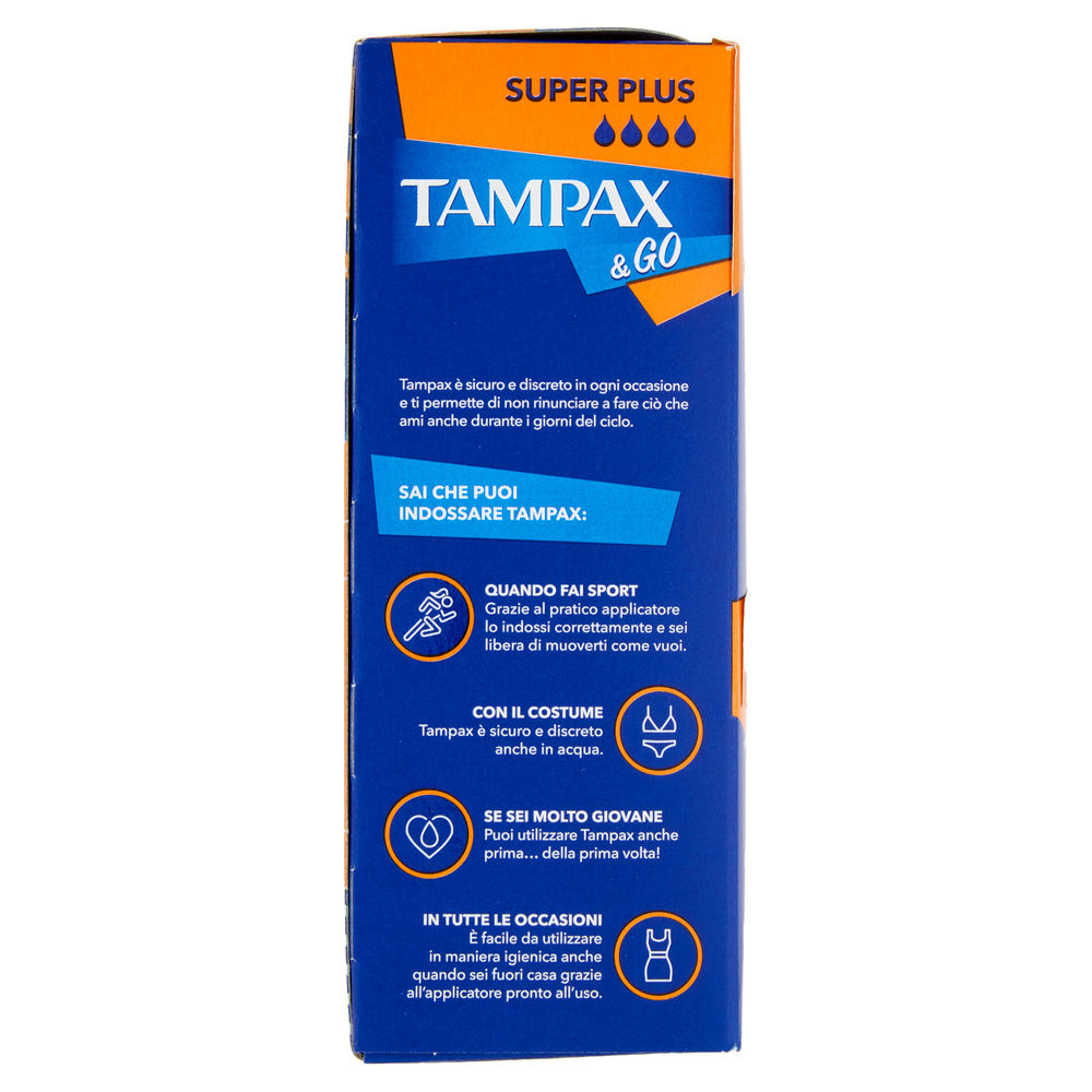 ASSORBENTI INTERNI TAMPAX &GO SUPER PLUS PZ.18 - 3
