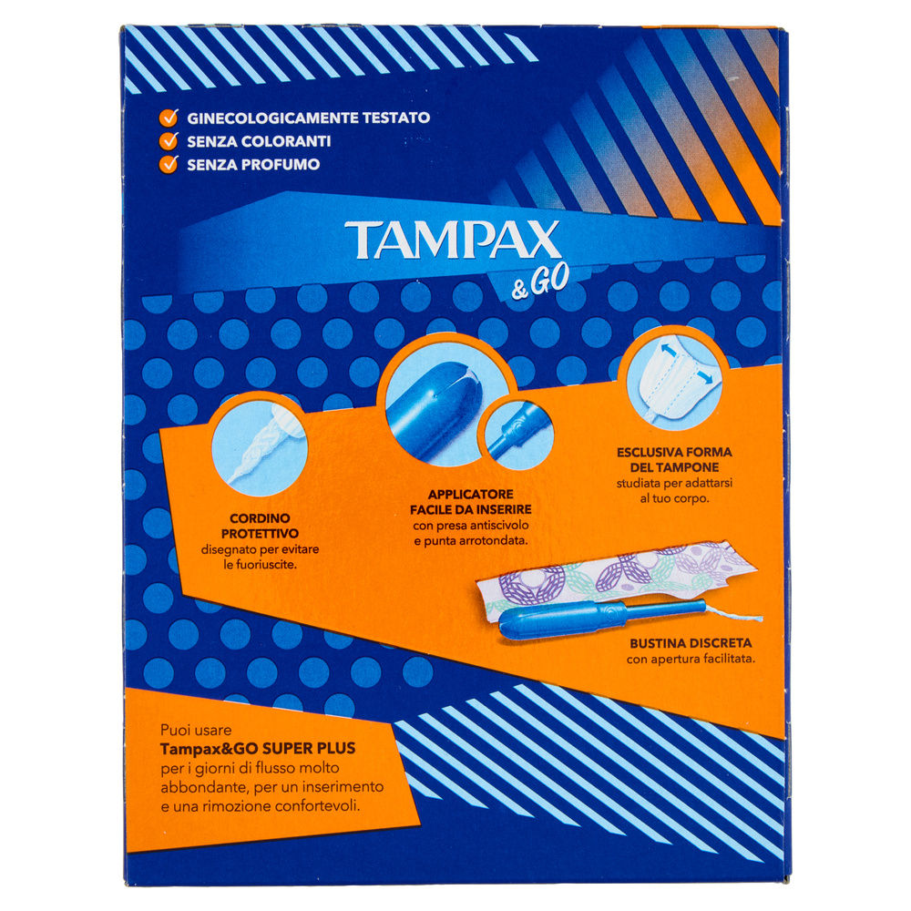 ASSORBENTI INTERNI TAMPAX &GO SUPER PLUS PZ.18 - 4