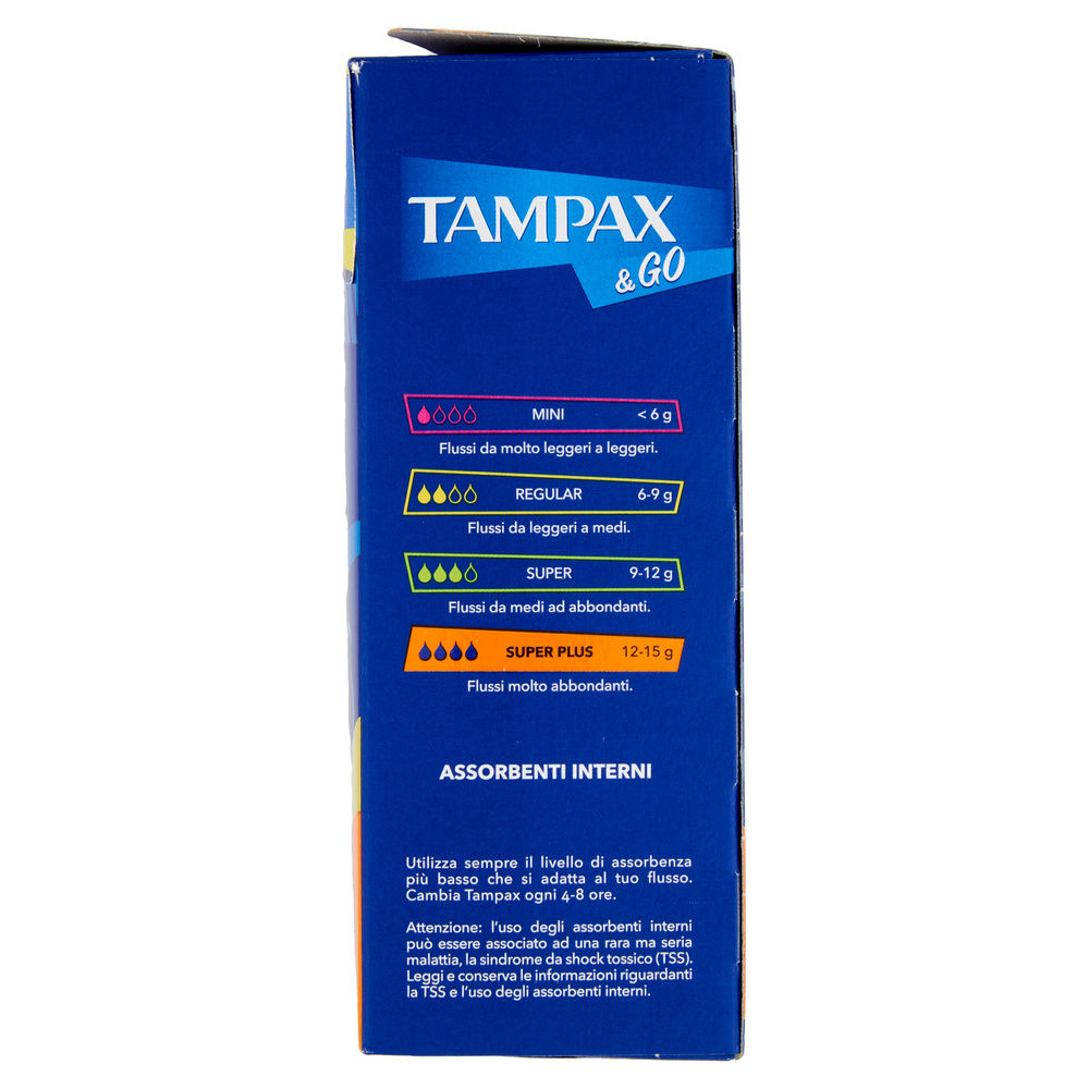 ASSORBENTI INTERNI TAMPAX &GO SUPER PLUS PZ.18 - 5