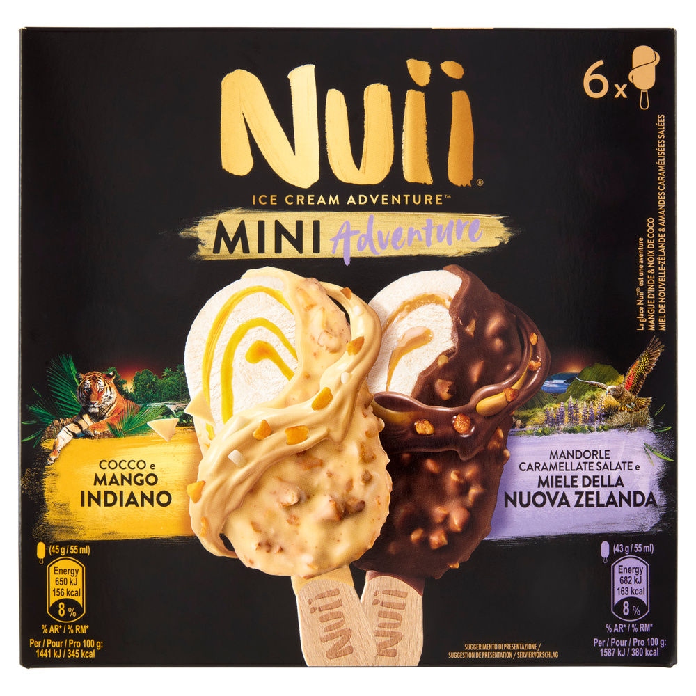 NUII MINI MIX MIELE DELLA NUOVA ZELANDA E COCCO E MANGO INDIANO X6 G 264 - 0