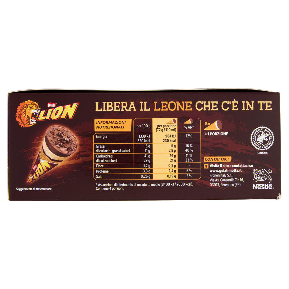 LION CONO AL CARAMELLO X4 G 288 - 4