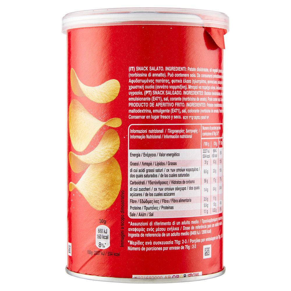 PATATINE ORIGINAL  PRINGLES TUBO G 70 - 3