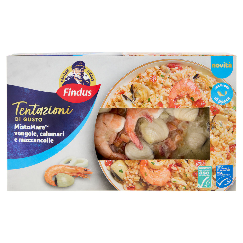 MISTO MARE VONGOLE CALAMARI E MAZZANCOLLE CAPITAN FINDUS G 400 - 5