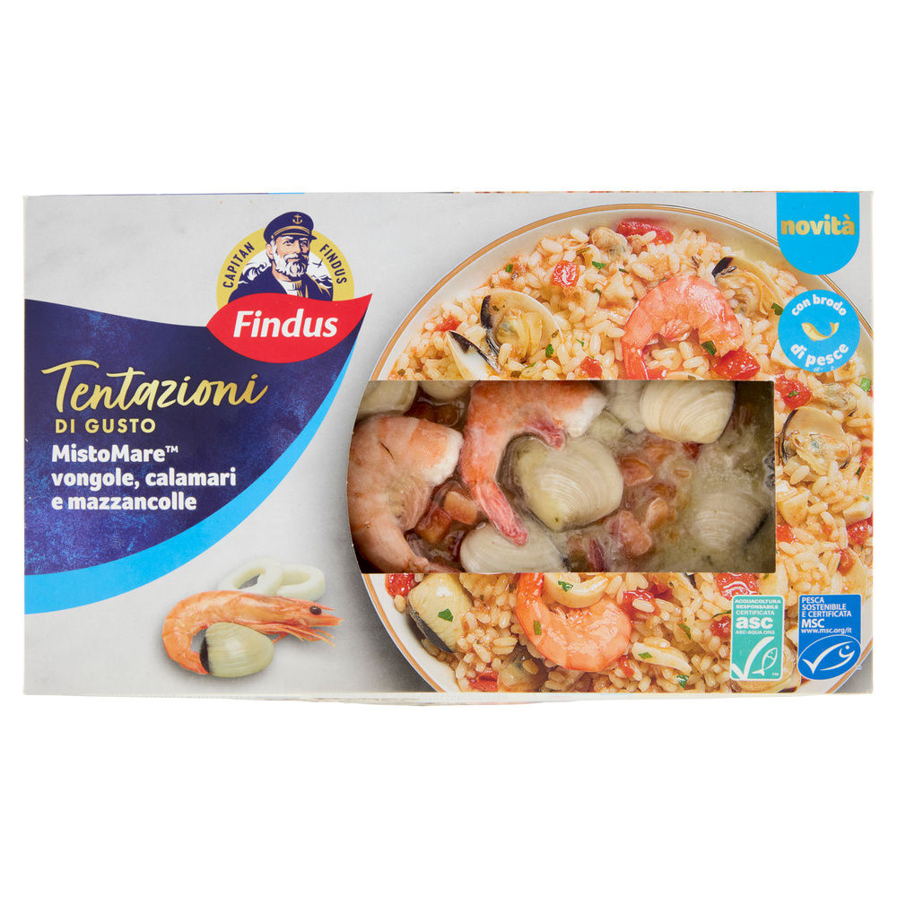 MISTO MARE VONGOLE CALAMARI E MAZZANCOLLE CAPITAN FINDUS G 400 - 4