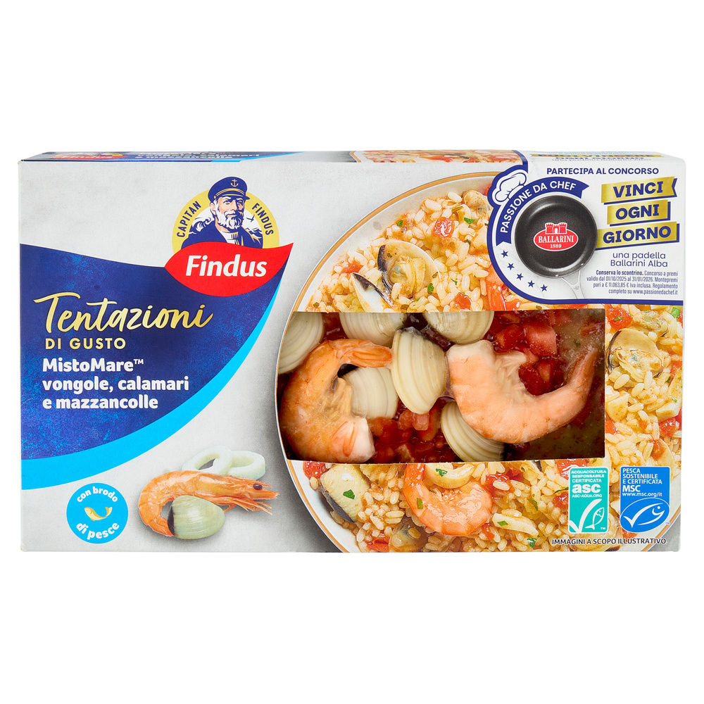 MISTO MARE VONGOLE CALAMARI E MAZZANCOLLE CAPITAN FINDUS G 400 - 9