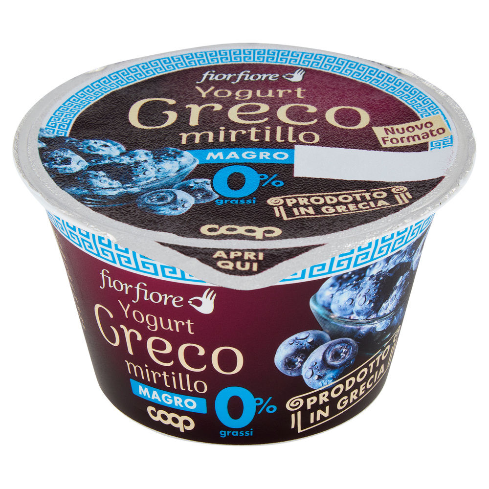YOGURT GRECO MAGRO MIRTILLO FIOR FIORE COOP G 150 - 1