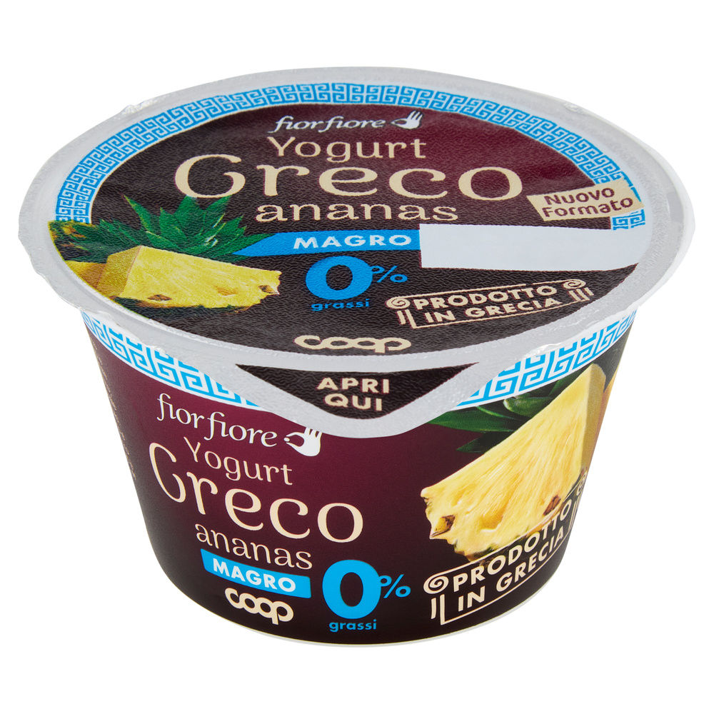 YOGURT GRECO MAGRO ANANAS FIOR FIORE COOP G 150 - 1