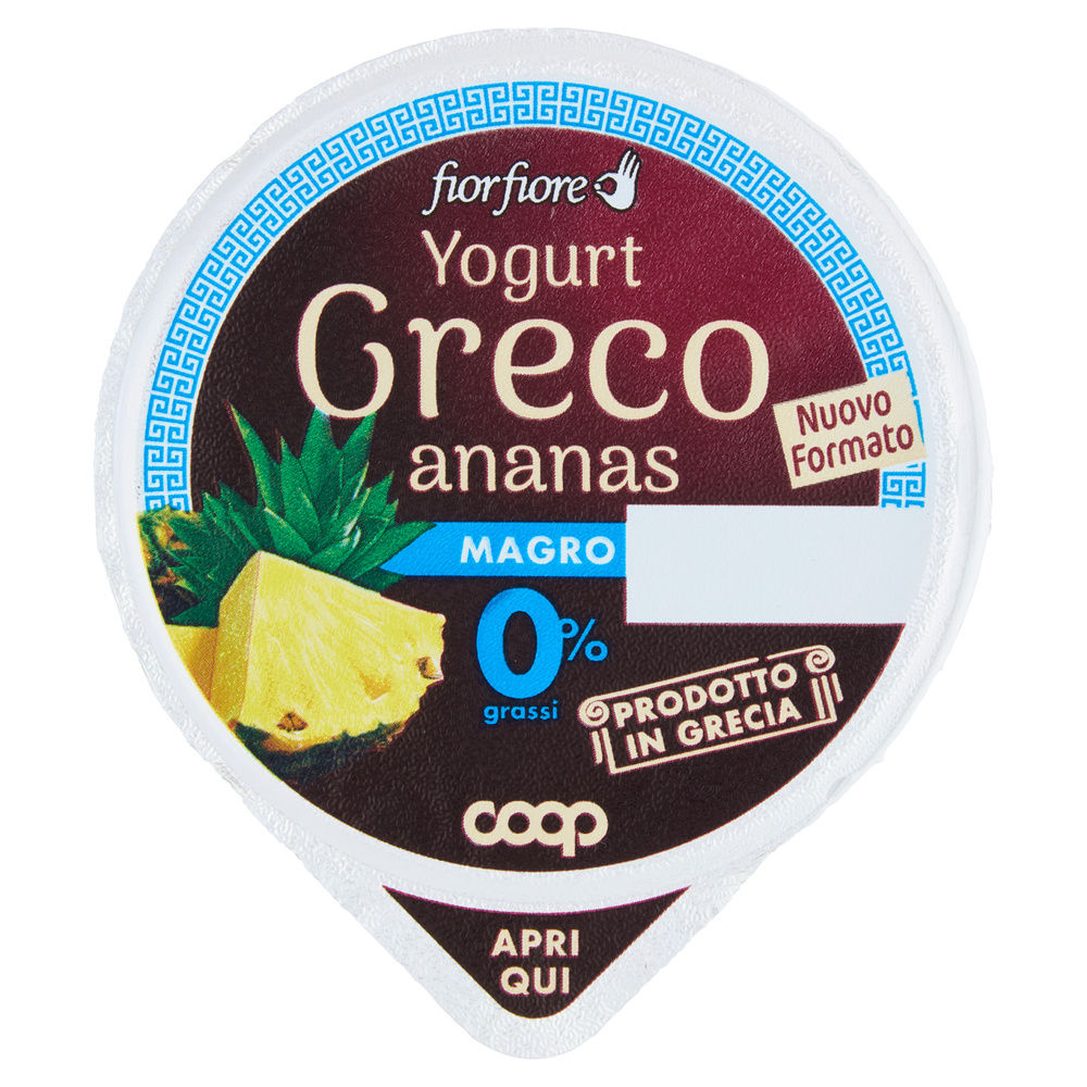 YOGURT GRECO MAGRO ANANAS FIOR FIORE COOP G 150 - 2
