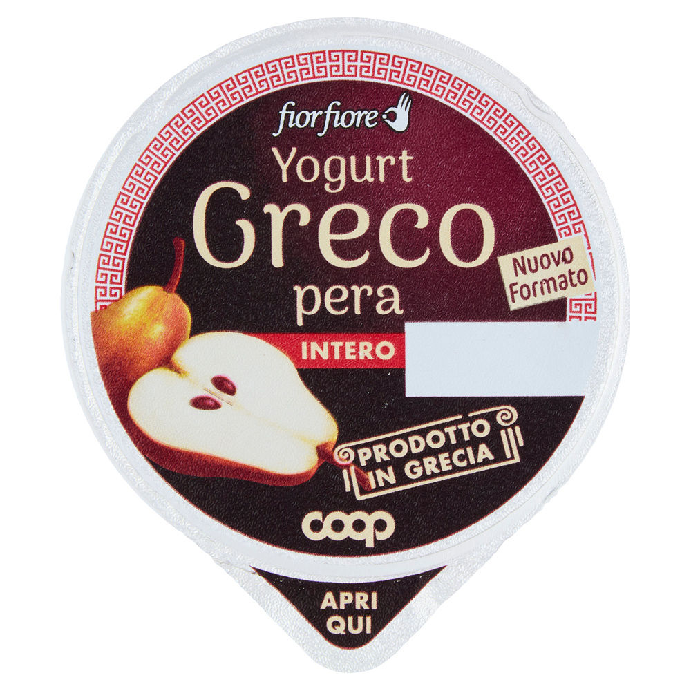 YOGURT GRECO INTERO PERA FIOR FIORE COOP 150 G - 1