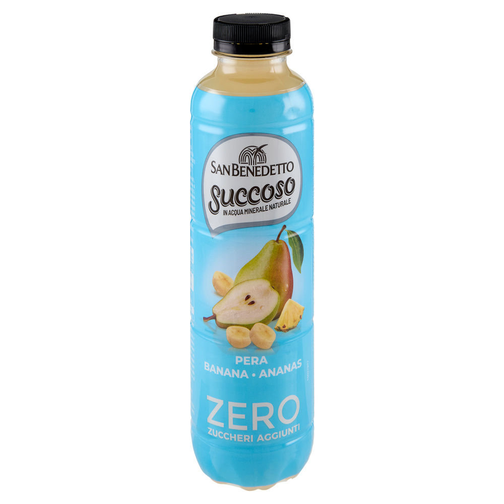 SUCCOSO ZERO PERA BANANA ANANAS PET SAN BENEDETTO ML 400 - 1