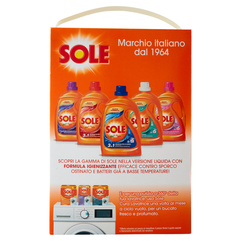 DETERSIVO LAVATRICE IN POLVERE SOLE BIANCO SPLENDENTE 90LAV KG 4,5 - 4